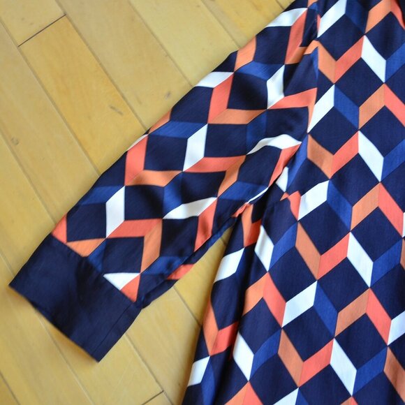 HOBBS Aubery Dress Size US 8 Navy - Picture 5 of 16